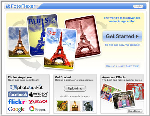 fotoflexer homepage